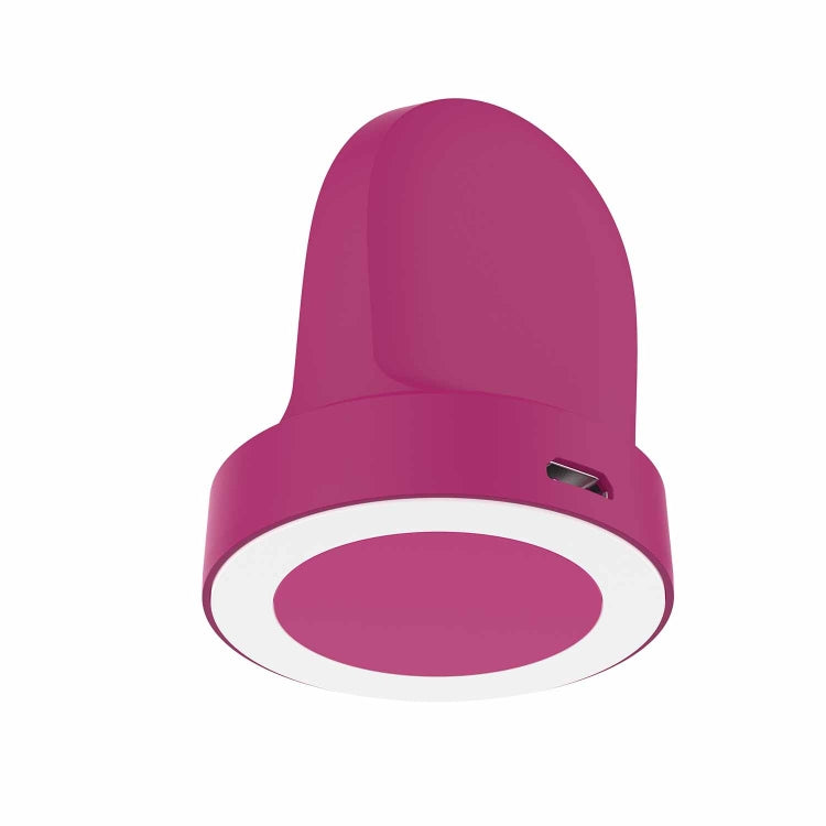 For Samsung Galaxy Watch5 / Watch5 Pro USB Vertical Magnetic Charger Holder(Rose Red) - Charger by PMC TechLife | Online Shopping South Africa | PMC TechLife | Buy Now Pay Later Mobicred
