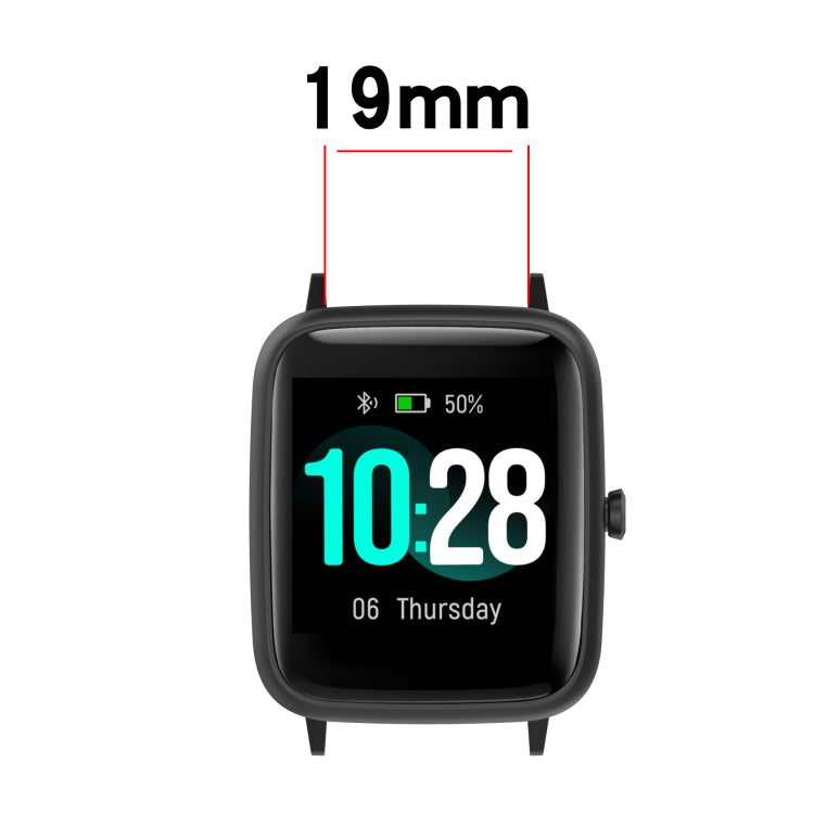 For Xiaomi Haylou Solar LS01 19mm Cross Textured Silicone Watch Band(Purple) - free shipping - PMC TechLife - Order now!