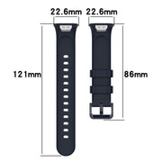 For Xiaomi Mi Band 7 Pro Litchi Texture Leather Watch Band(White)