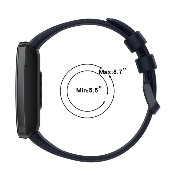 For Xiaomi Mi Band 7 Pro Litchi Texture Leather Watch Band(White)
