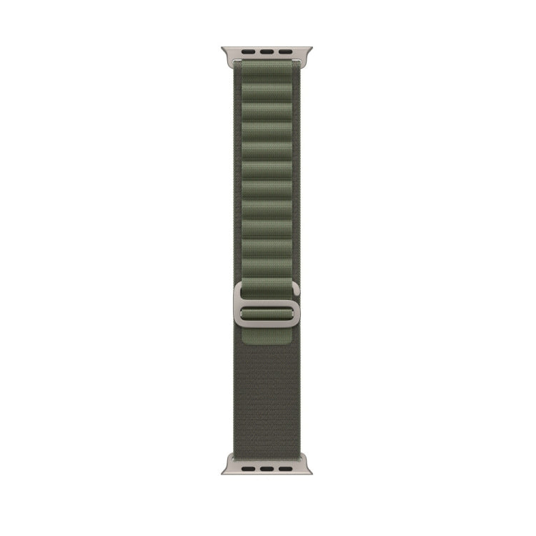Nylon Loop Watch Band For Apple Watch 46mm / 49mm / 45mm / 44mm(Green) - Watch Bands by PMC Jewellery | Online Shopping South Africa | PMC Jewellery | Buy Now Pay Later Mobicred