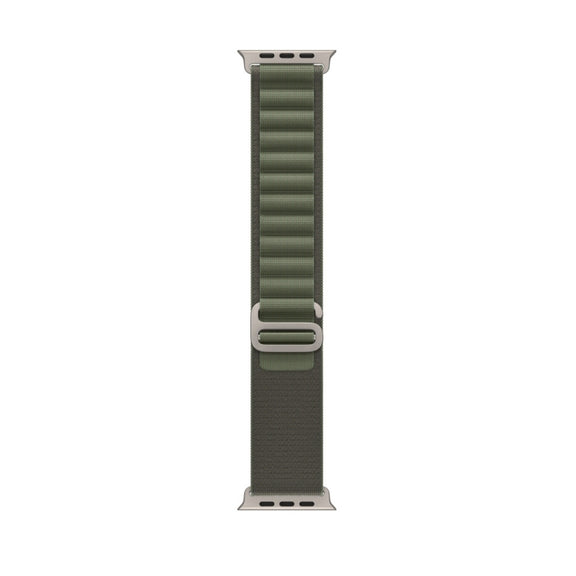Nylon Loop Watch Band For Apple Watch 46mm / 49mm / 45mm / 44mm(Green)