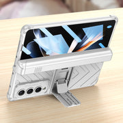 For Samsung Galaxy Z Fold4 GKK Integrated Magnetic Armor Flip Phone Case With Pen Box(Black)