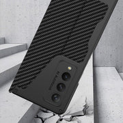 For Samsung Galaxy Z Fold4 GKK Armor Flip Leather Phone Case with Pen Slots(Grey)
