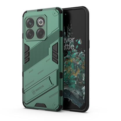 For OnePlus 10T 5G Punk Armor PC + TPU Phone Case with Holder(Green) - free shipping - PMC Jewellery - Order now!