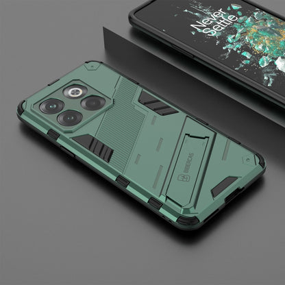 For OnePlus 10T 5G Punk Armor PC + TPU Phone Case with Holder(Green) - free shipping - PMC Jewellery - Order now!