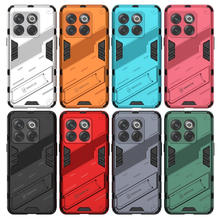 For OnePlus 10T 5G Punk Armor PC + TPU Phone Case with Holder(Green) - free shipping - PMC Jewellery - Order now!