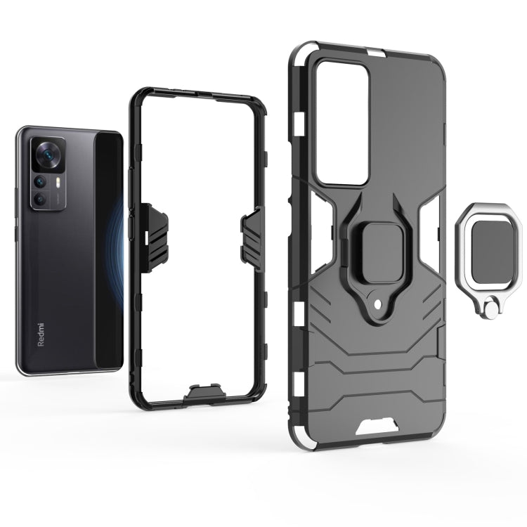 For Xiaomi Redmi K50 Ultra / Xiaomi 12T Magnetic Ring Holder PC + TPU Phone Case(Black) - free shipping - PMC TechLife - Order now!