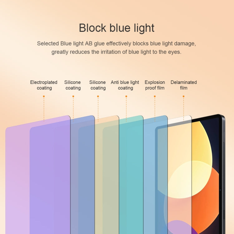 For Xiaomi Pad 5 Pro 12.4 NILLKIN V+ Series 0.33mm 4H Anti-blue Ray Tempered Glass Film - free shipping - PMC Jewellery - Order now!
