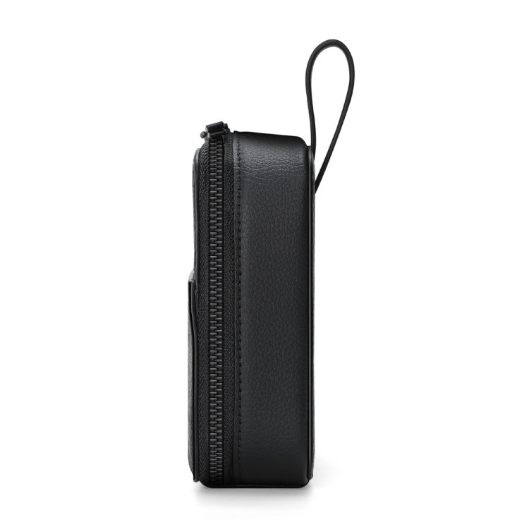 Multifunction Watch Strap Data Cable Slots Storage Bag(Black)