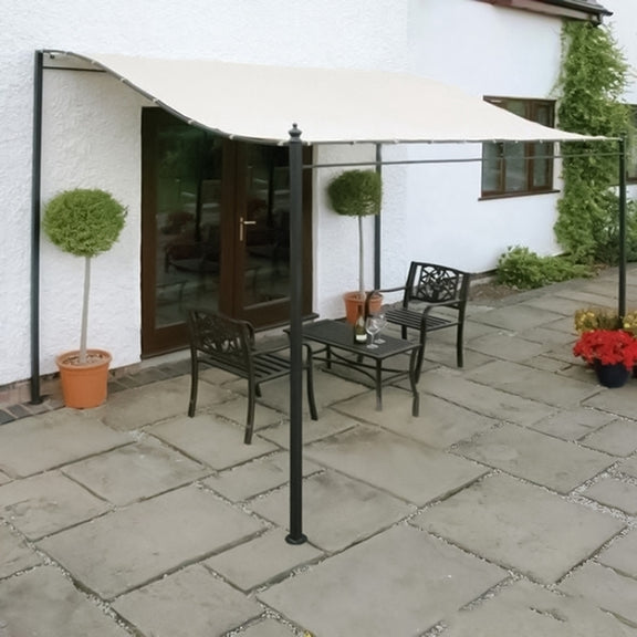 Garden Patio Awning Canopy Water-resistant Shade Cloth, Size:2.5X2.6m(Beige)