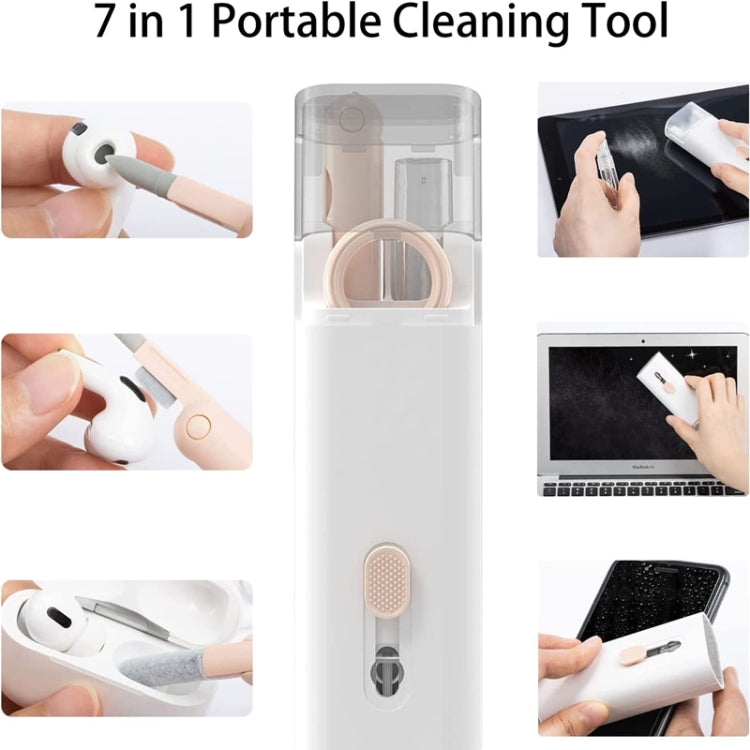 Q6E 7 in 1 Bluetooth Headphhone Computer Keyboard Cleaning Tools Set(Blue)