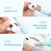 Q6E 7 in 1 Bluetooth Headphhone Computer Keyboard Cleaning Tools Set(Blue)