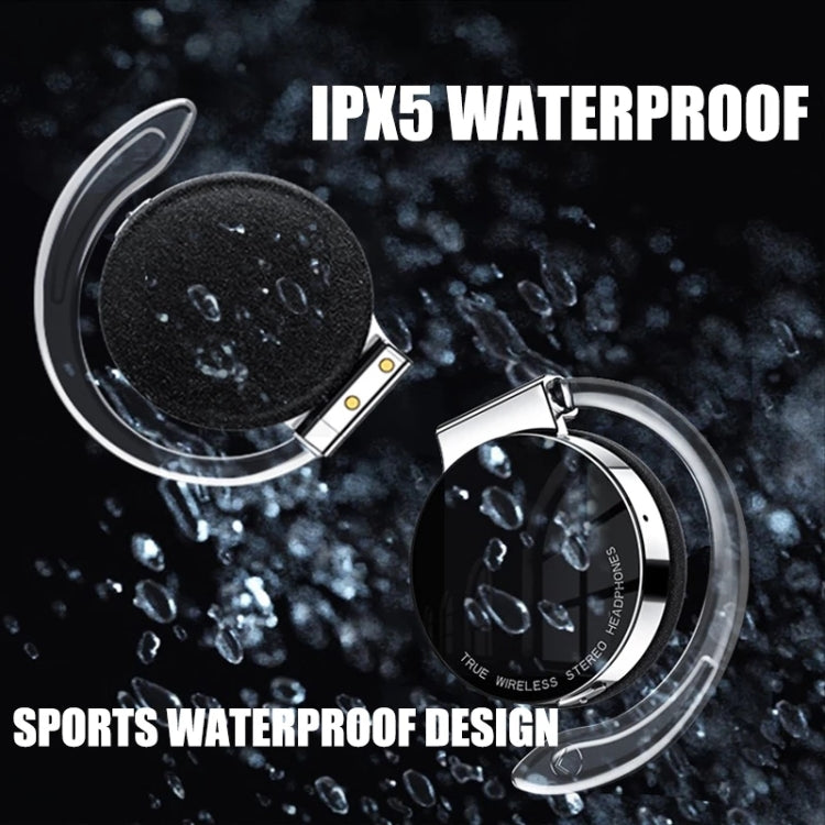 T&G F2 Ear Mount Waterproof Wireless Bluetooth Noise Reduction Earphone, Waterproof Level: IPX5(Black) - Bluetooth Earphone by T&G | Online Shopping South Africa | PMC Jewellery | Buy Now Pay Later Mobicred