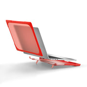 For MacBook Air 13.6 inch A2681 2022 / M3 2024 A3113 / M4 2025 A3240 TPU + PC Two-color Anti-fall Laptop Protective Case(Red)