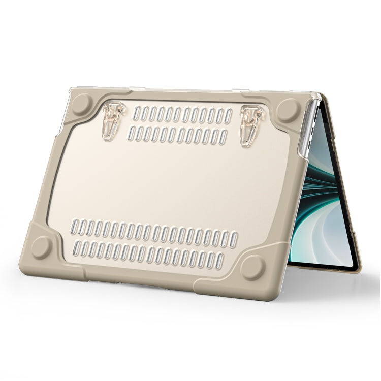 For MacBook Air 13.6 inch A2681 2022 TPU + PC Two-color Anti-fall Laptop Protective Case(Khaki) - MacBook Air Cases by PMC TechLife | Online Shopping South Africa | PMC TechLife