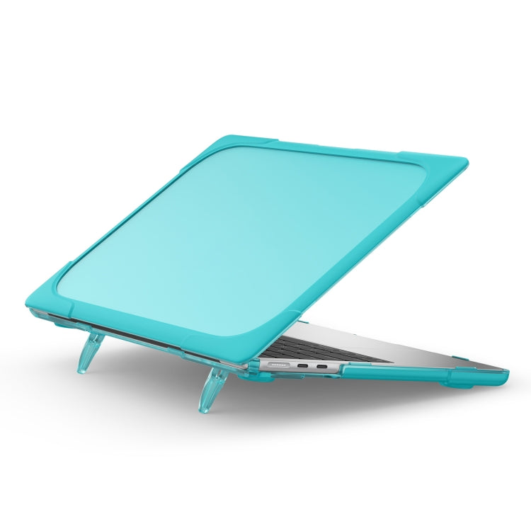 For MacBook Air 13.6 inch A2681 2022 TPU + PC Two-color Anti-fall Laptop Protective Case(Light Blue) - MacBook Air Cases by PMC TechLife | Online Shopping South Africa | PMC TechLife