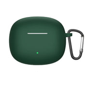 For Honor WINGcloud Earbuds X3i Silicone Protective Case with Hook(Dark Green)
