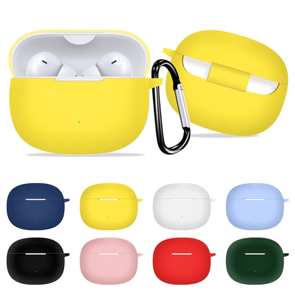 For Honor WINGcloud Earbuds X3i Silicone Protective Case with Hook(White)