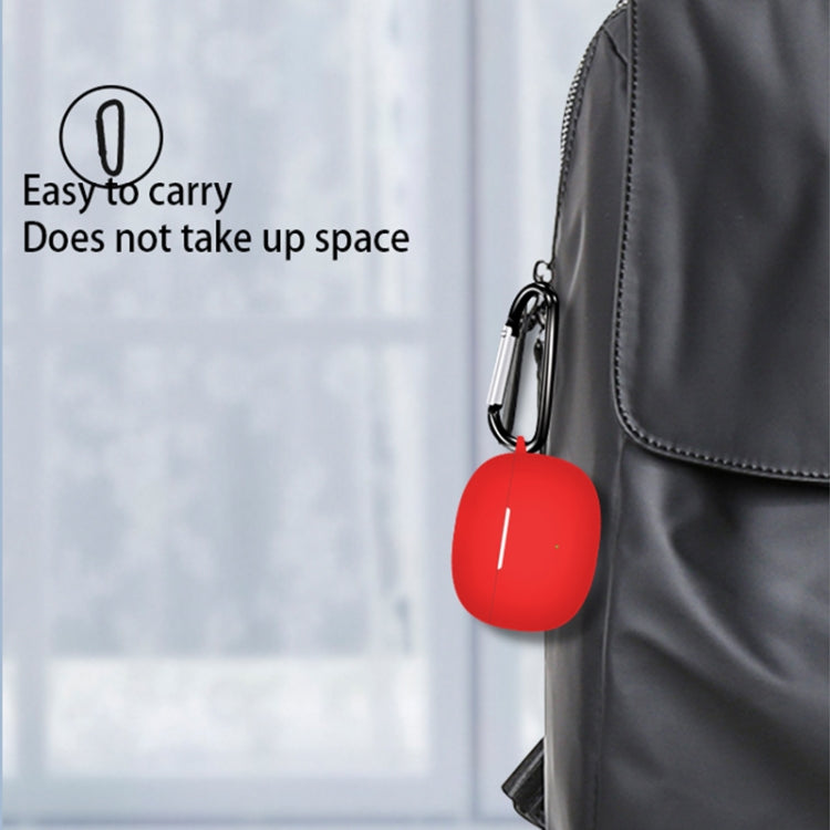 For Honor WINGcloud Earbuds X3i Silicone Protective Case with Hook(Dark Blue) - Huawei Earphone Case by PMC TechLife | Online Shopping South Africa | PMC TechLife