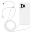 For iPhone 14 Pro Max Crossbody Lanyard Liquid Silicone Case(White) - iPhone 14 Pro Max Cases by PMC TechLife | Online Shopping South Africa | PMC TechLife