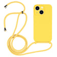 For iPhone 13 Crossbody Lanyard Liquid Silicone Case(Yellow) - iPhone 13 Cases by PMC TechLife | Online Shopping South Africa | PMC TechLife