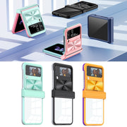 For Samsung Galaxy Z Flip4 360 Full Body Sliding Camshield Phone Case(Black)