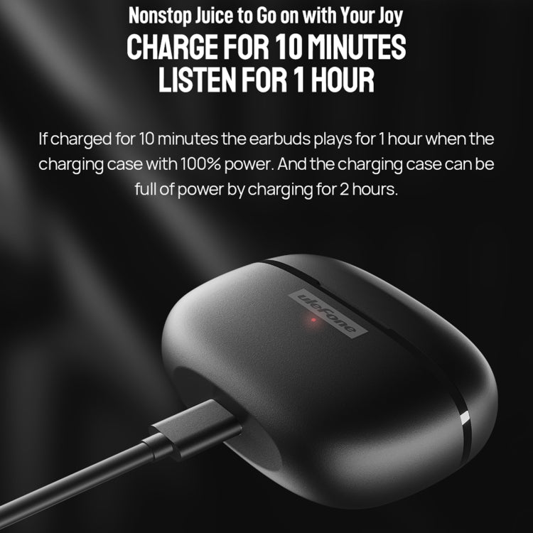 Original Ulefone Buds TWS True Wireless Bluetooth Earphone(Black) - Bluetooth Earphone by Ulefone | Online Shopping South Africa | PMC Jewellery | Buy Now Pay Later Mobicred