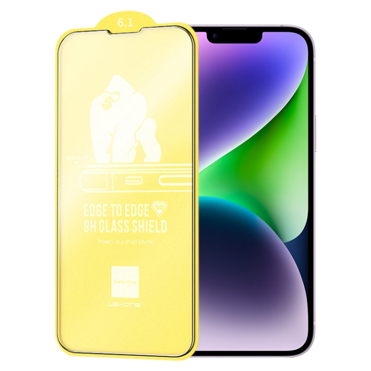 For iPhone 14 WEKOME 9D Curved Frosted Tempered Glass Film - iPhone 14 Cases by WK | Online Shopping South Africa | PMC TechLife | Buy Now Pay Later Mobicred