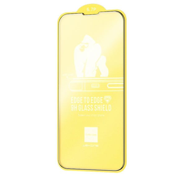 For iPhone 14 Plus WEKOME 9D Curved Frosted Tempered Glass Film