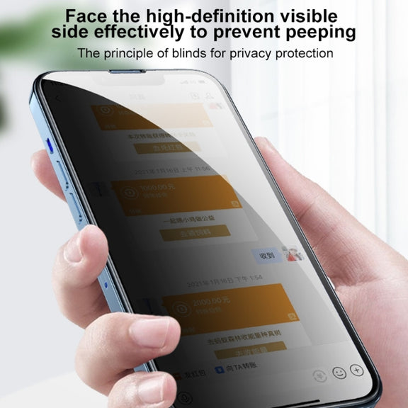 For iPhone 12 Pro Max WEKOME 9D Curved Privacy Tempered Glass Film
