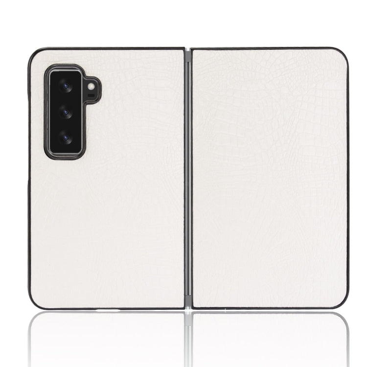 For Microsoft Surface Duo 2 Shockproof Crocodile Texture PC + PU Case(White) - free shipping - PMC TechLife - Order now!