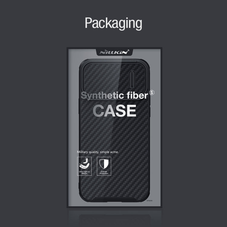 For iPhone 14 Pro NILLKIN Synthetic Fiber Camshield Phone Case(Black) - iPhone 14 Pro Cases by NILLKIN | Online Shopping South Africa | PMC TechLife | Buy Now Pay Later Mobicred