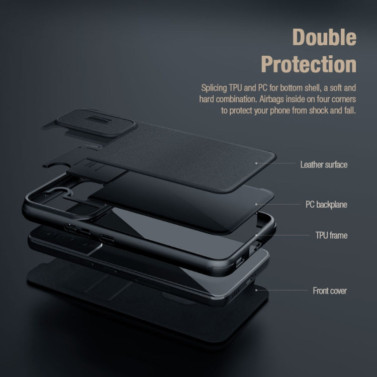 For iPhone 14 Pro NILLKIN QIN Series Pro Leather Phone Case(Black) - free shipping - PMC TechLife - Order now!