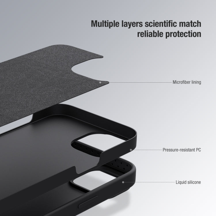 For iPhone 14 NILLKIN CamShield Liquid Silicone Phone Case(Blue) - free shipping - PMC TechLife - Order now!