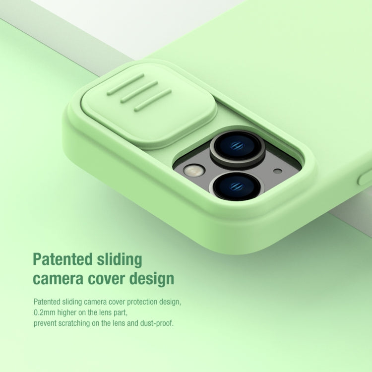 For iPhone 14 NILLKIN CamShield Liquid Silicone Phone Case(Green) - free shipping - PMC TechLife - Order now!