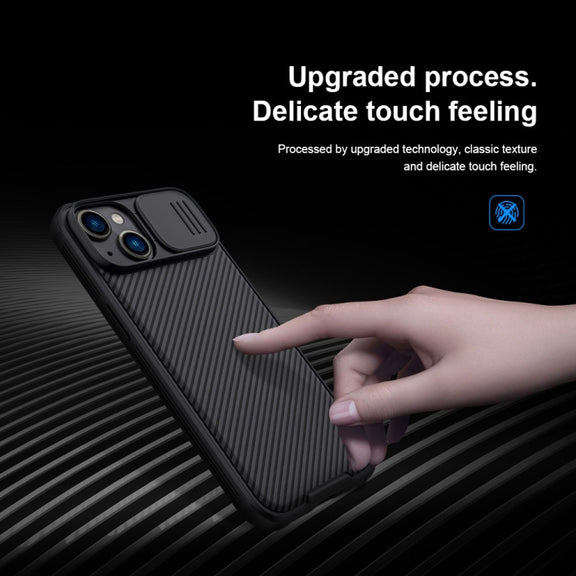 For iPhone 14 NILLKIN CamShield Pro Protective Phone Case(Blue)
