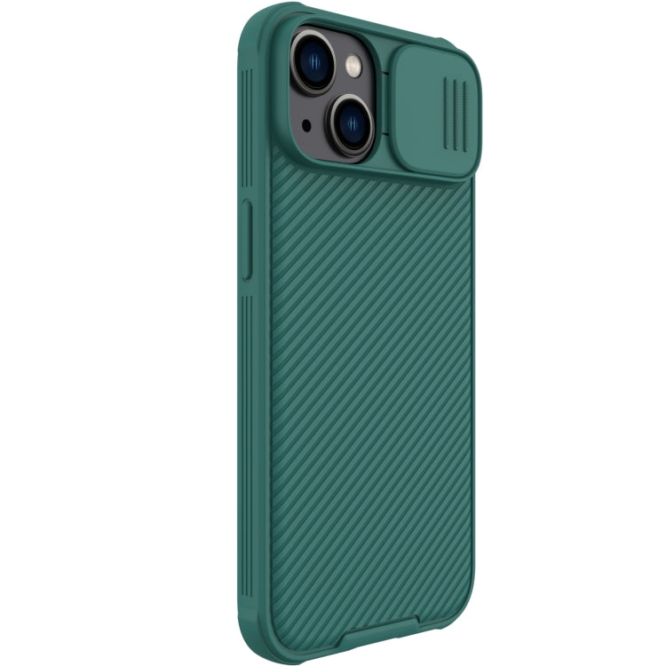 For iPhone 14 Plus  NILLKIN CamShield Pro Protective Phone Case(Green) - free shipping - PMC TechLife - Order now!