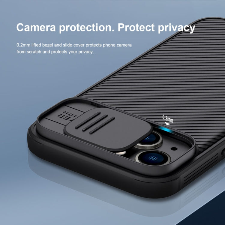 For iPhone 14 Plus  NILLKIN CamShield Pro Protective Phone Case(Blue) - free shipping - PMC TechLife - Order now!