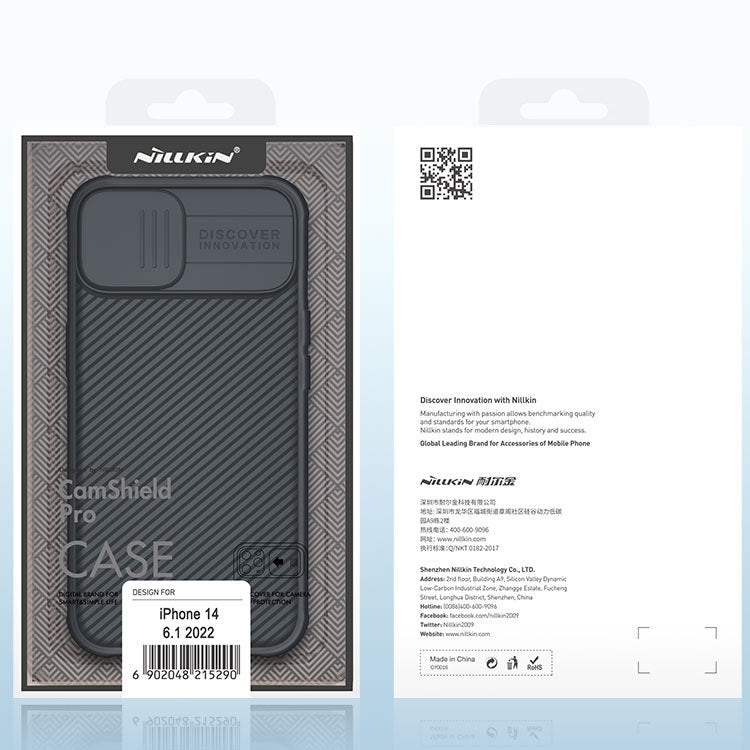 For iPhone 14 Plus  NILLKIN CamShield Pro Protective Phone Case(Blue) - free shipping - PMC TechLife - Order now!