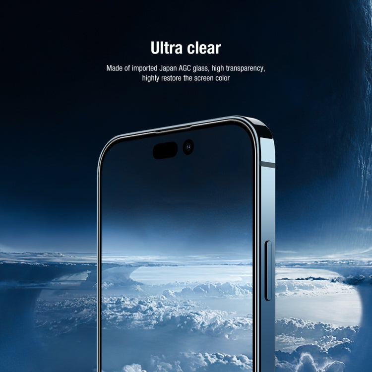 For iPhone 14 Pro NILLKIN 2 in 1 HD Full Screen Tempered Glass Film + Camera Protector Set - iPhone 14 Pro Tempered Glass by NILLKIN | Online Shopping South Africa | PMC TechLife | Buy Now Pay Later Mobicred