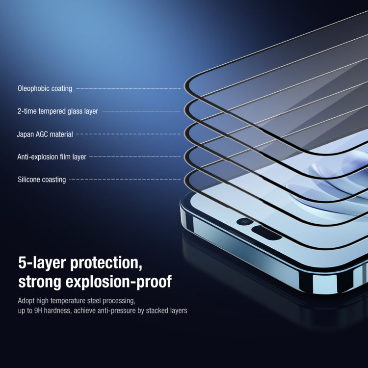 For iPhone 14 Pro Max NILLKIN 2 in 1 HD Full Screen Tempered Glass Film + Camera Protector Set - iPhone 14 Pro Max Tempered Glass by NILLKIN | Online Shopping South Africa | PMC TechLife | Buy Now Pay Later Mobicred