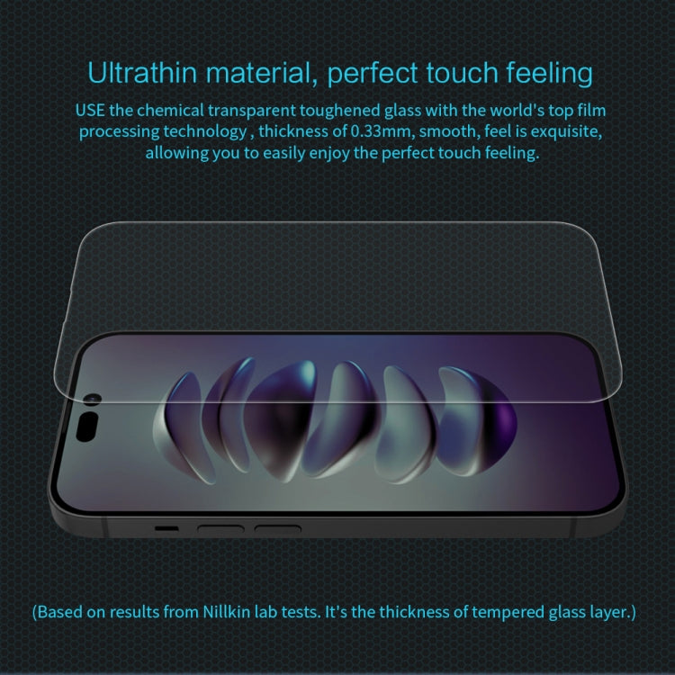 For iPhone 14 Pro NILLKIN H 0.33mm 9H Explosion-proof Tempered Glass Film - iPhone 14 Pro Tempered Glass by NILLKIN | Online Shopping South Africa | PMC TechLife | Buy Now Pay Later Mobicred