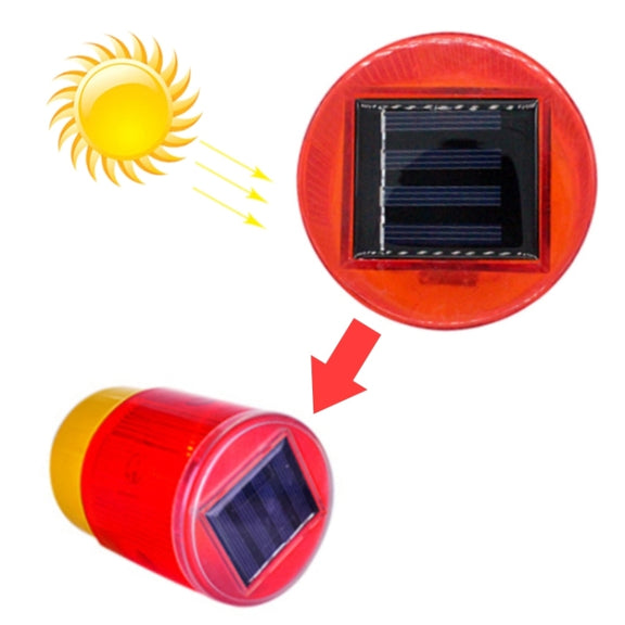 Night Solar Safety Warning Flash Light, Specification:03 Slim Sticks Tied or Inserted(White)
