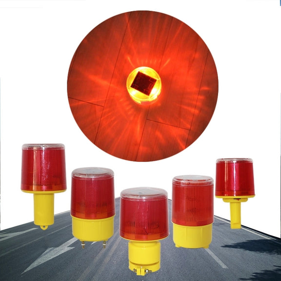 Night Solar Safety Warning Flash Light, Specification:03 Slim Sticks Tied or Inserted(White)