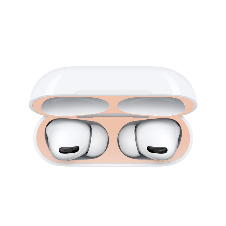 For Apple AirPods Pro 2 Wireless Earphone Protective Case Metal Sticker(Flesh Color)