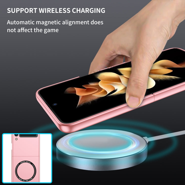 For Samsung Galaxy Z Flip3 5G Magsafe Magnetic Folding PC Phone Case(Pink) - Galaxy Phone Cases by PMC TechLife | Online Shopping South Africa | PMC TechLife | Buy Now Pay Later Mobicred