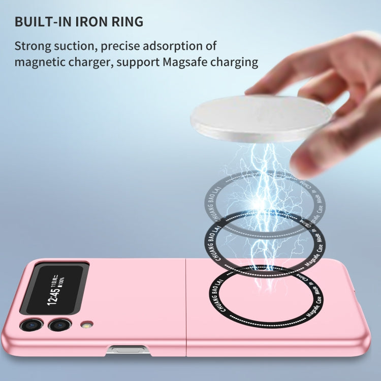For Samsung Galaxy Z Flip3 5G Magsafe Magnetic Folding PC Phone Case(Pink) - Galaxy Phone Cases by PMC TechLife | Online Shopping South Africa | PMC TechLife | Buy Now Pay Later Mobicred