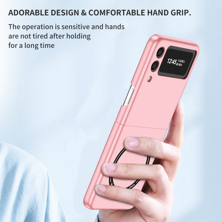 For Samsung Galaxy Z Flip3 5G Magsafe Magnetic Folding PC Phone Case(Pink) - Galaxy Phone Cases by PMC TechLife | Online Shopping South Africa | PMC TechLife | Buy Now Pay Later Mobicred