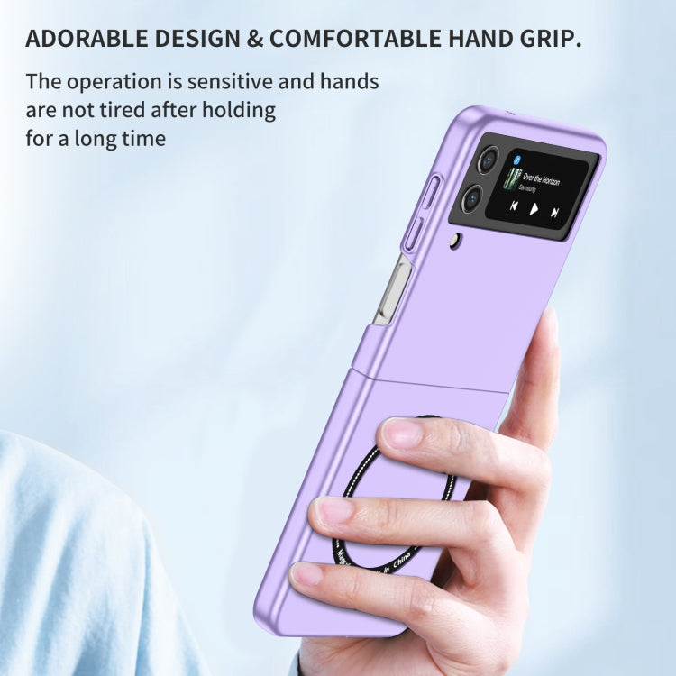 For Samsung Galaxy Z Flip4 Magsafe Magnetic Folding PC Phone Case(Purple) - Galaxy Z Flip4 5G Cases by PMC TechLife | Online Shopping South Africa | PMC TechLife